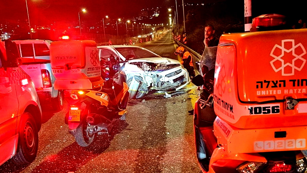 اصابة رجل بجراح خطيرة اثر حادث طرق على شارع 79 قرب مفرق الناصرة