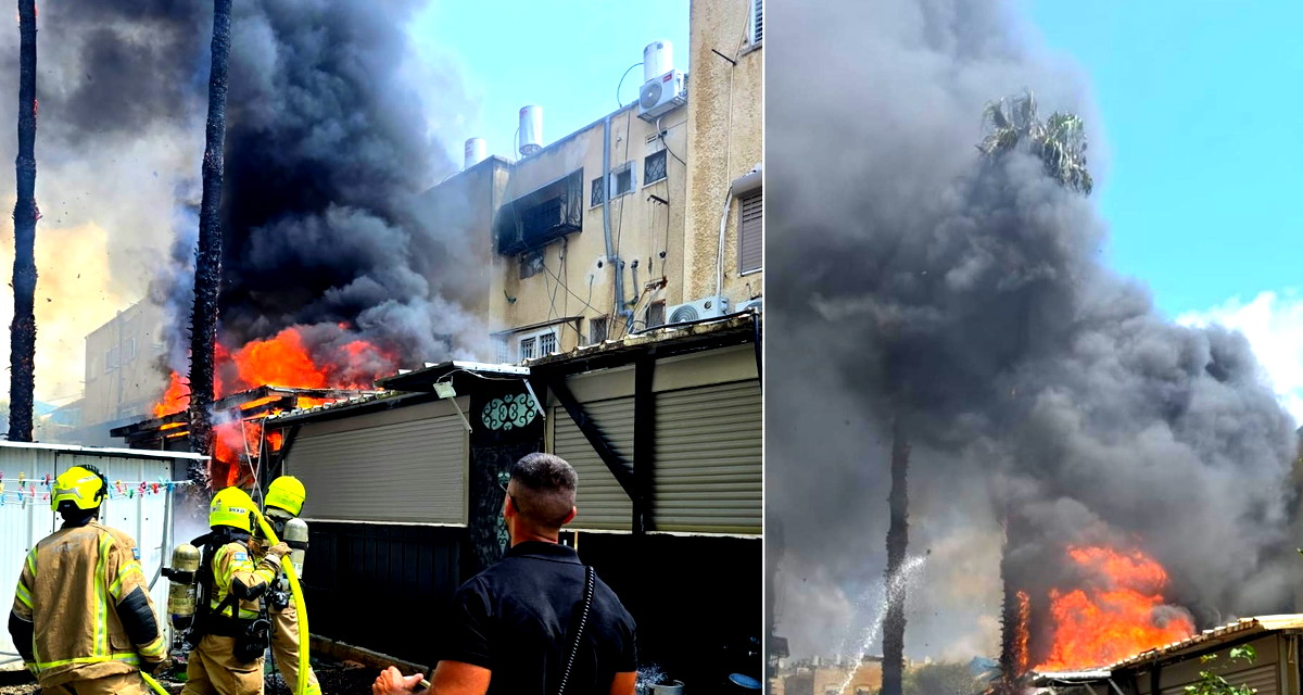 عكا: حريق في مبنى وتخليص 4 عالقين 