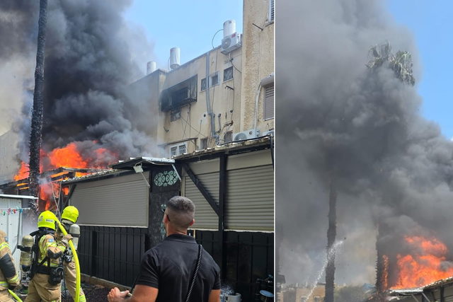 عكا: حريق في مبنى وتخليص 4 عالقين