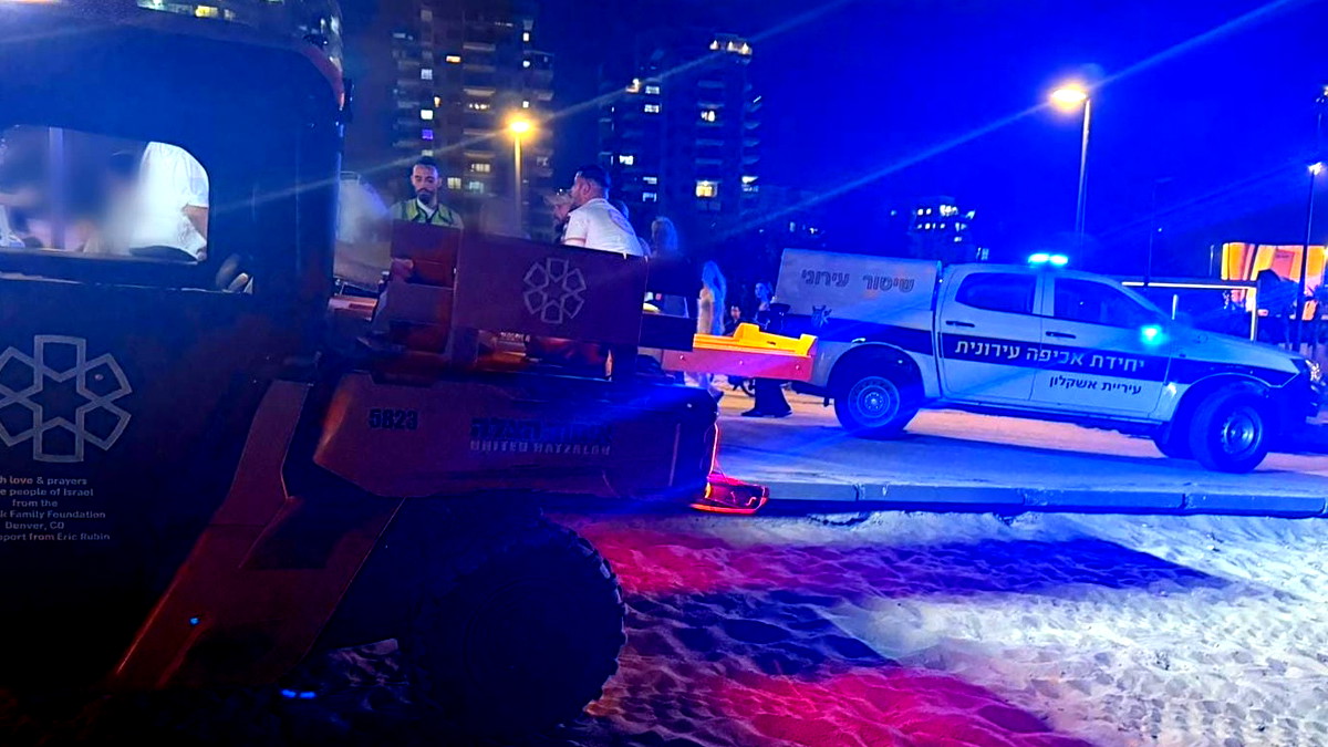 اشكلون: شاب بحالة خطيرة اثر تعرضه للغرق