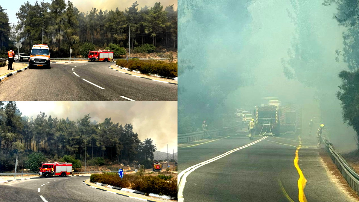 القدس: اندلاع حريق داخل مركبة على شارع 44 يمتد إلى منطقة حرشية... ازدحامات مرورية في المكان