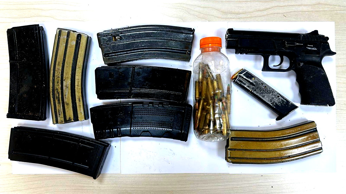 ضبط أسلحة وذخيرة ومتفجرات وقنابل خلال تفتيش في بلدتي نحف وعبلين 