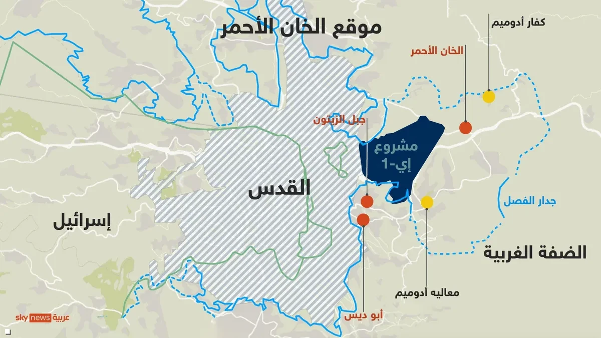 الحكومة الإسرائيلية تصادق على مشروع استيطاني E1 من شأنه تقسيم الضفة الغربية 