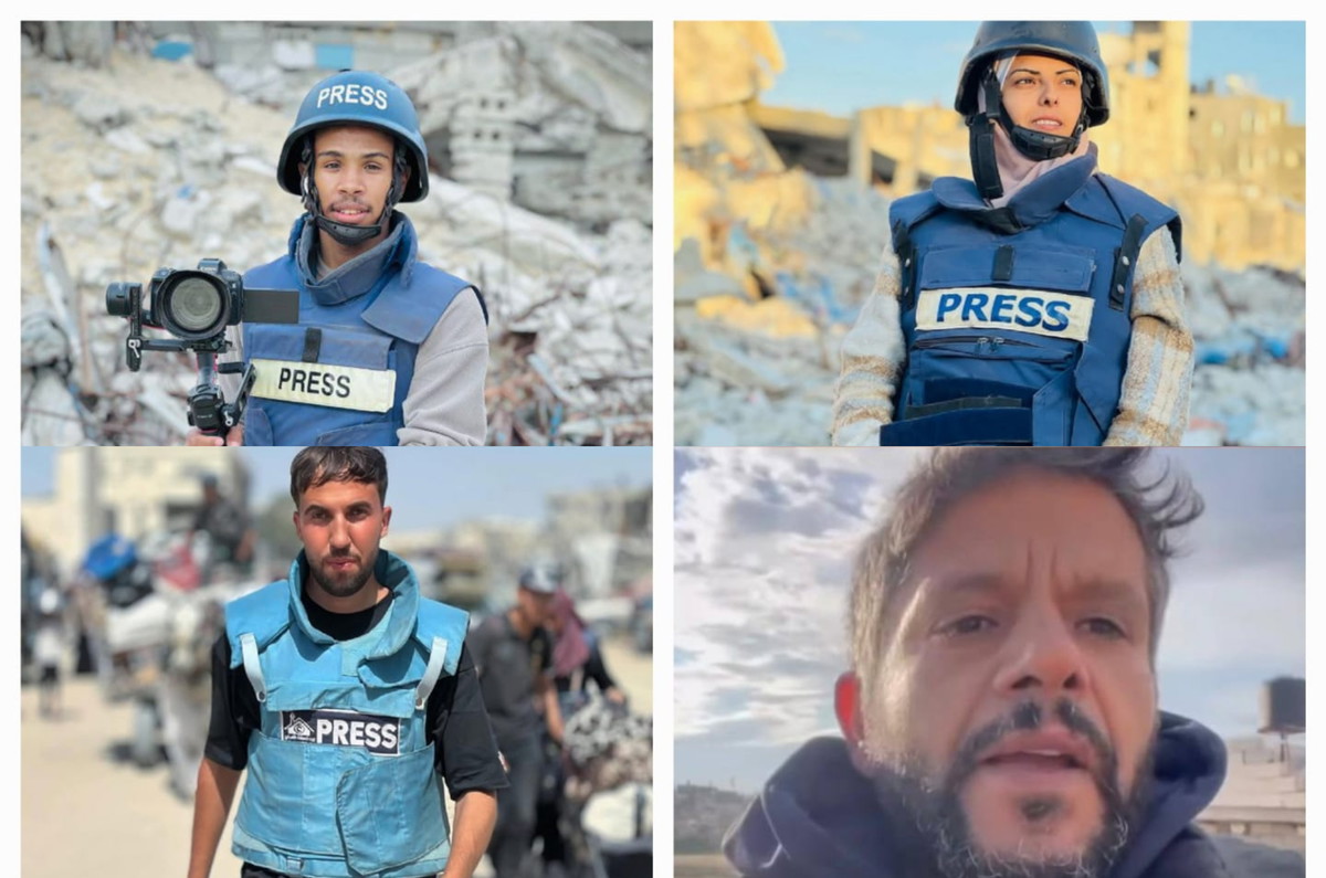 مصادر: ارتقاء أربعة صحافيين بقصفٍ إسرائيليّ استهدف مستشفى ناصر الطبي بمدينة خان يونس جنوبيّ قطاع غزّة 