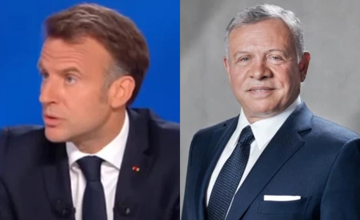 في اتصال هاتفي مع الرئيس الفرنسي... ملك الأردن يشدد على ضرورة وقف الحرب وإيصال المساعدات لغزة