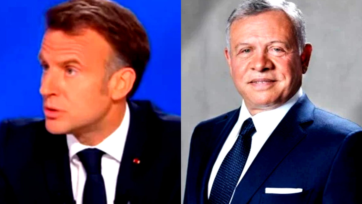في اتصال هاتفي مع الرئيس الفرنسي... ملك الأردن يشدد على ضرورة وقف الحرب وإيصال المساعدات لغزة