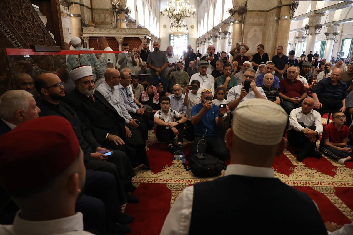 بالصور.. إحياء ذكرى المولد النبوي بالمسجد الأقصى