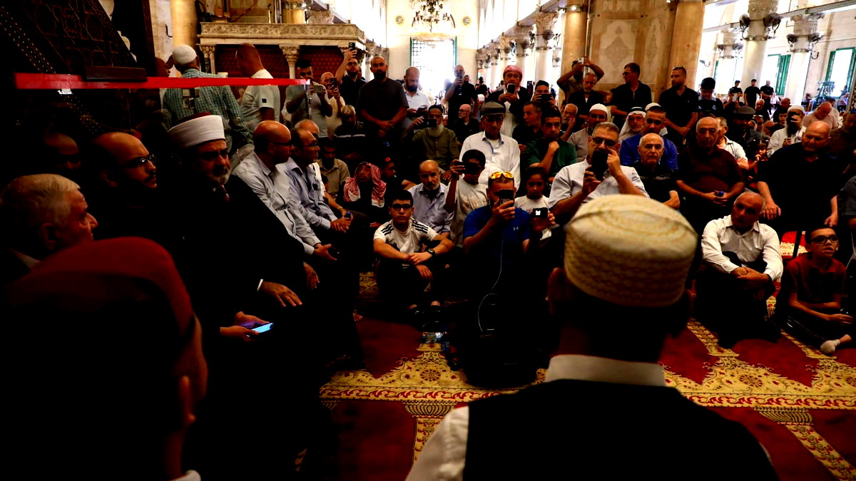 بالصور.. إحياء ذكرى المولد النبوي بالمسجد الأقصى