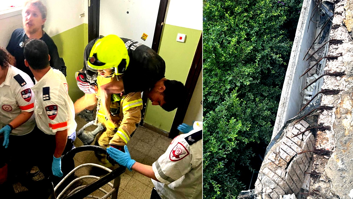 تل أبيب يافا: تخليص عالقين بعد انهيار شرفة في بناية تحت الترميم