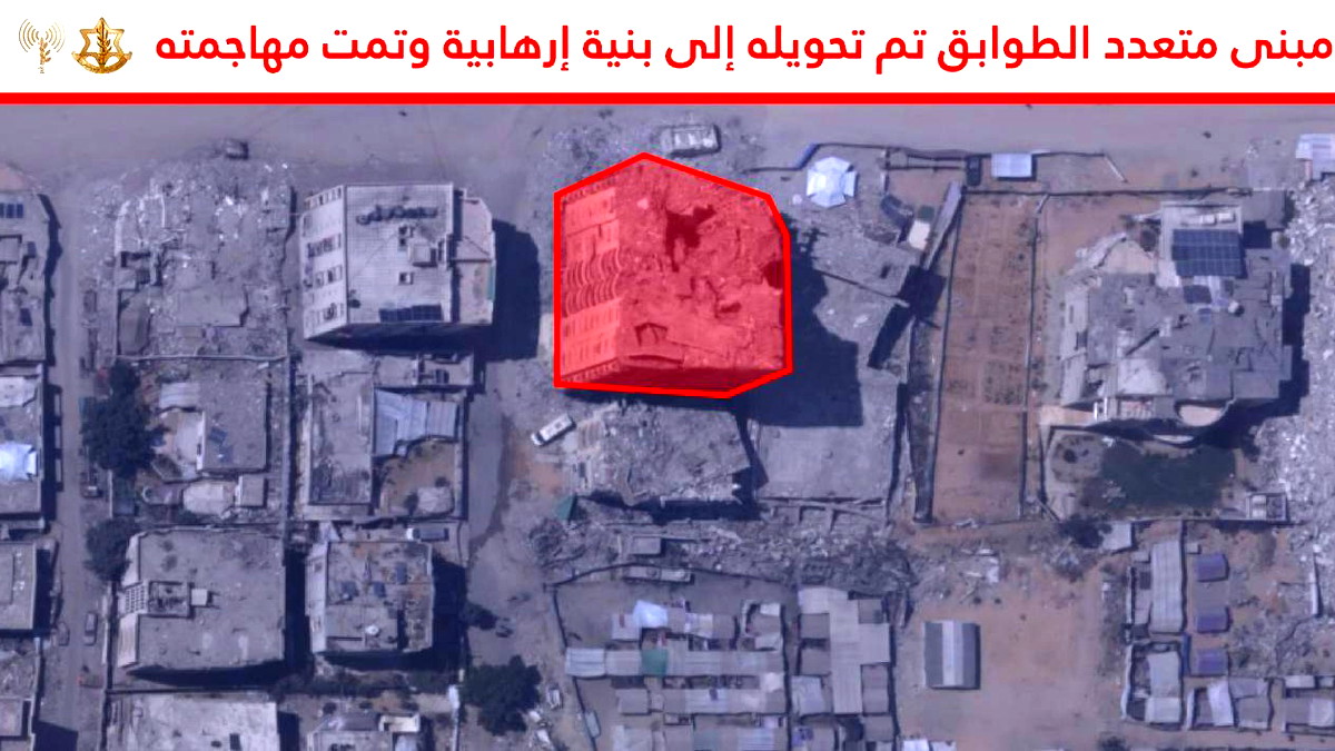 الجيش الإسرائيلي يشن غارة على مبنى النور في غزة بدعوى استخدامه لأغراض عسكرية