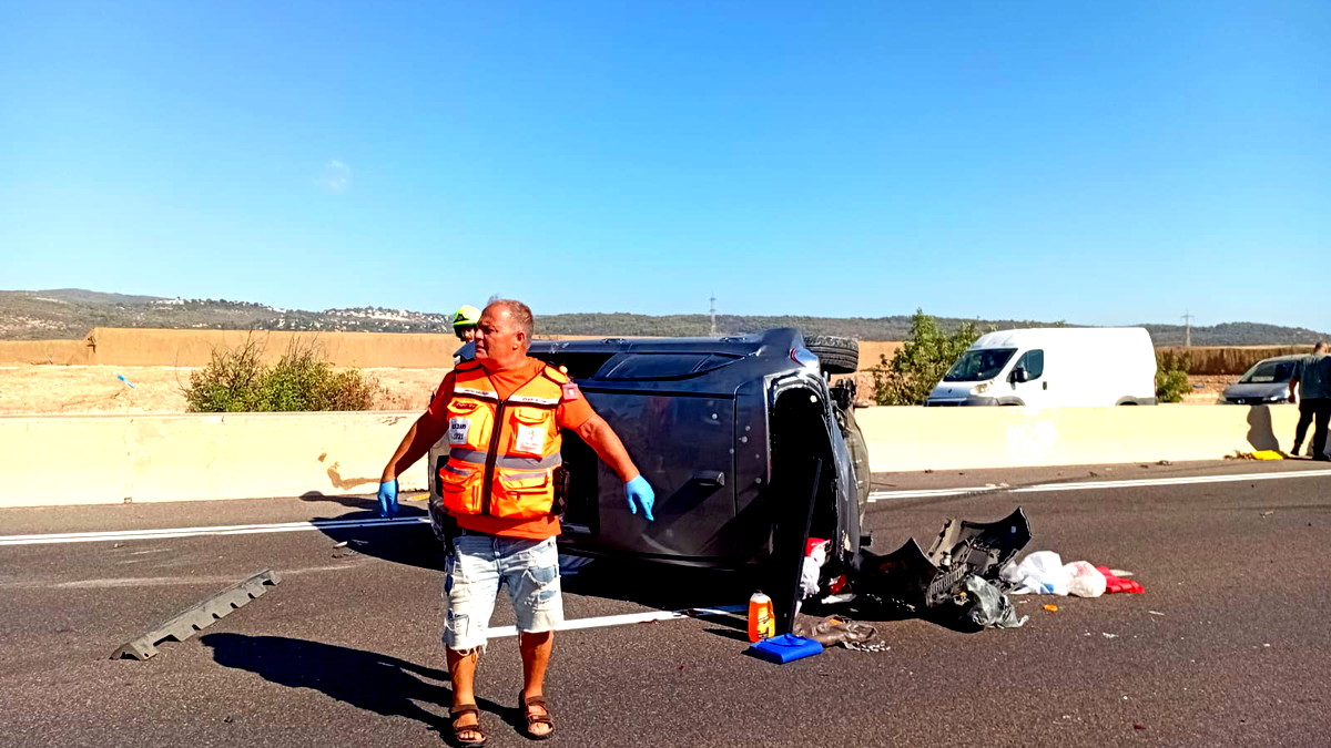 إصابة رجل بجراح متوسطة جراء حادث طرق قرب مفرق عتليت