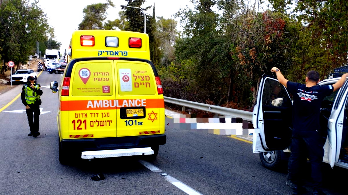 منطقة القدس: مصرع سائق دراجة نارية (25 عامًا) إثر حادث سير مع مركبة على شارع 3866