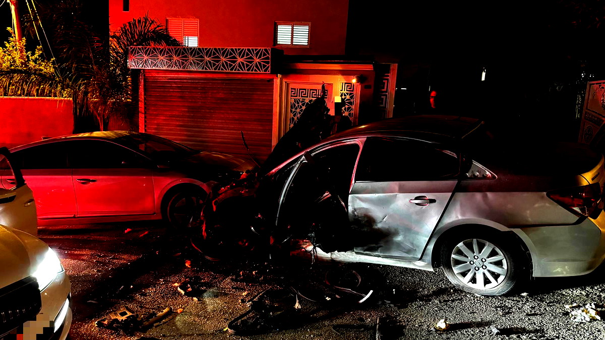 ابطن: إصابة شخصين بجراح خطيرة ومتوسطة إثر إطلاق نار وانفجار سيارة