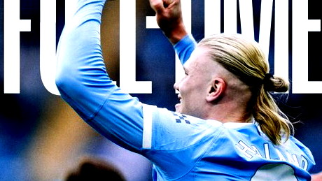 هالاند يواصل التهام منافسيه ويقود سيتي لصدارة الدوري الإنجليزي