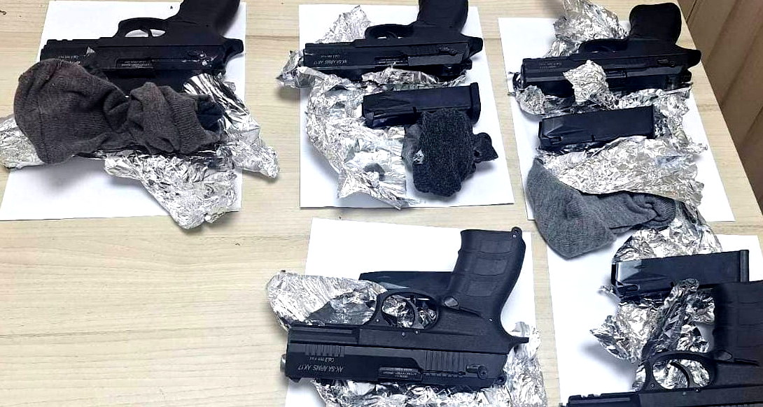 احباط تهريب اسلحة من الحدود السورية بالشمال