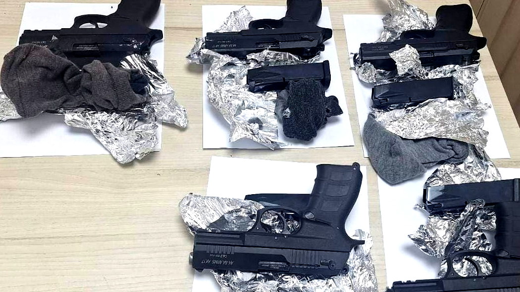 احباط تهريب اسلحة من الحدود السورية بالشمال