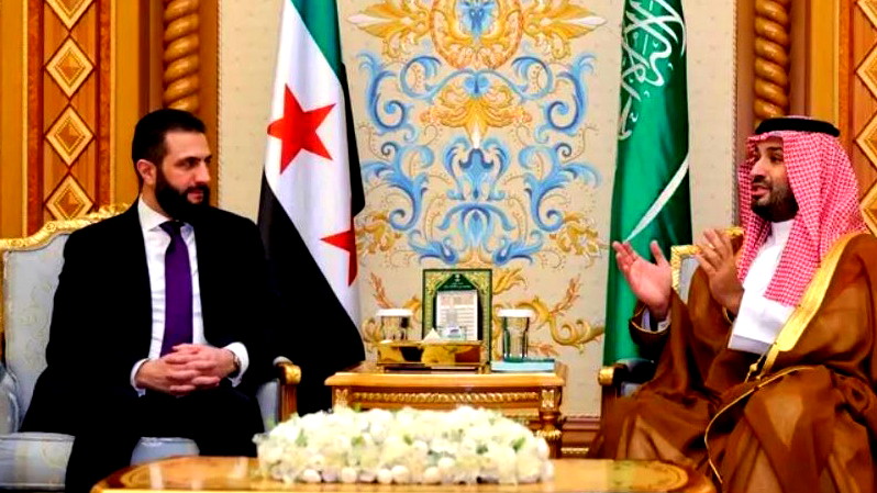 ولي العهد السعودي يلتقي الرئيس السوري في الرياض