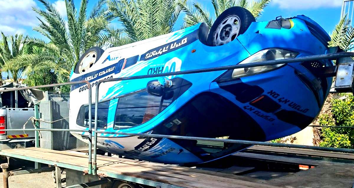 إنطلاقة ورشة "السيارة المنقلبة" في مدارس كفرقرع الإعدادية – رسالة توعوية قوية حول أهمية حزام الأمان 