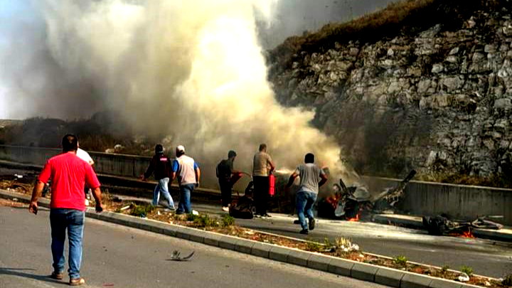 العديد من الإصابات إثر غارة إسرائيليّة استهدفت مركبة في النبطية بالأراضي الجنوبية للبنان