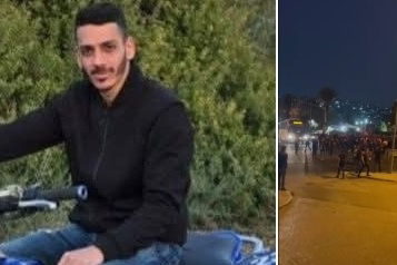تشييع جثمان الشاب مهدي سلامة في عرعرة بعد مقتله برصاص الشرطة