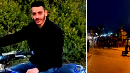 تشييع جثمان الشاب مهدي سلامة في عرعرة بعد مقتله برصاص الشرطة