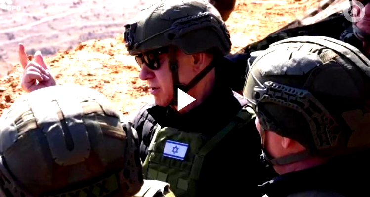 نتنياهو وكاتس وساعر وزامير في جولة ميدانية داحل المنطقة العازلة في سوريا 