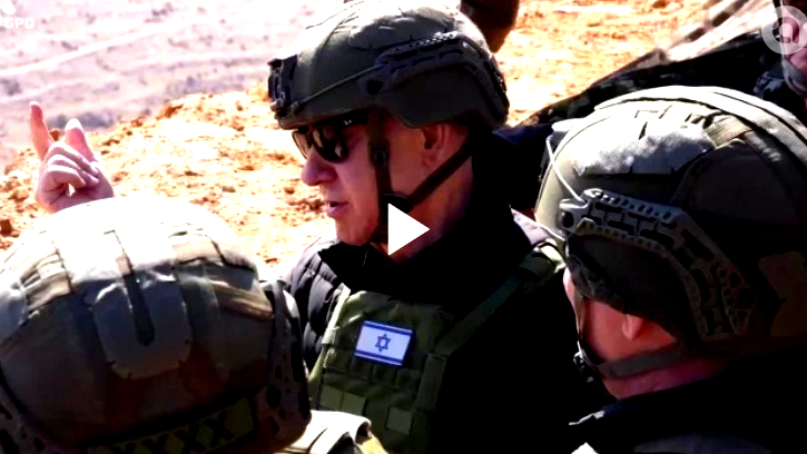 نتنياهو وكاتس وساعر وزامير في جولة ميدانية داحل المنطقة العازلة في سوريا