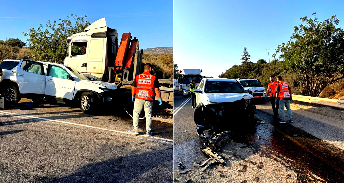 مصرع سيدة وإصابة 9 آخرين بجروح متفاوتة جرّاء حادث سير مميت على شارع 85 بالقرب من طبريا