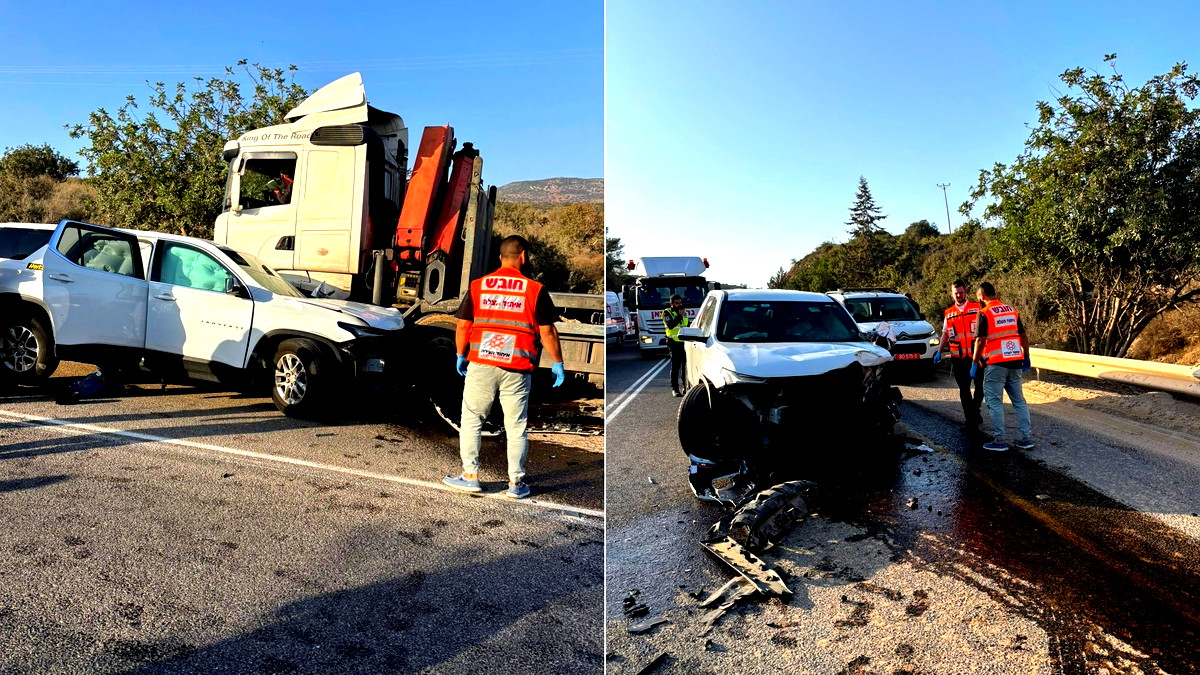 مصرع سيدة وإصابة 9 آخرين بجروح متفاوتة جرّاء حادث سير مميت على شارع 85 بالقرب من طبريا