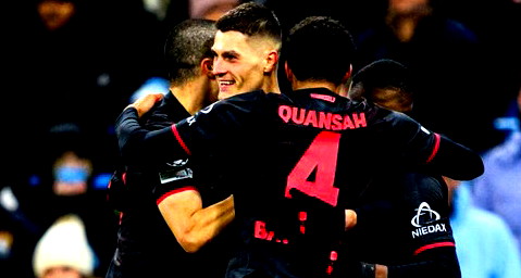  ليفركوزن يصفع مانشستر سيتي بثنائية في ملعب الاتحاد 