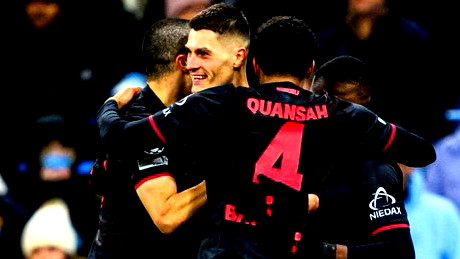  ليفركوزن يصفع مانشستر سيتي بثنائية في ملعب الاتحاد