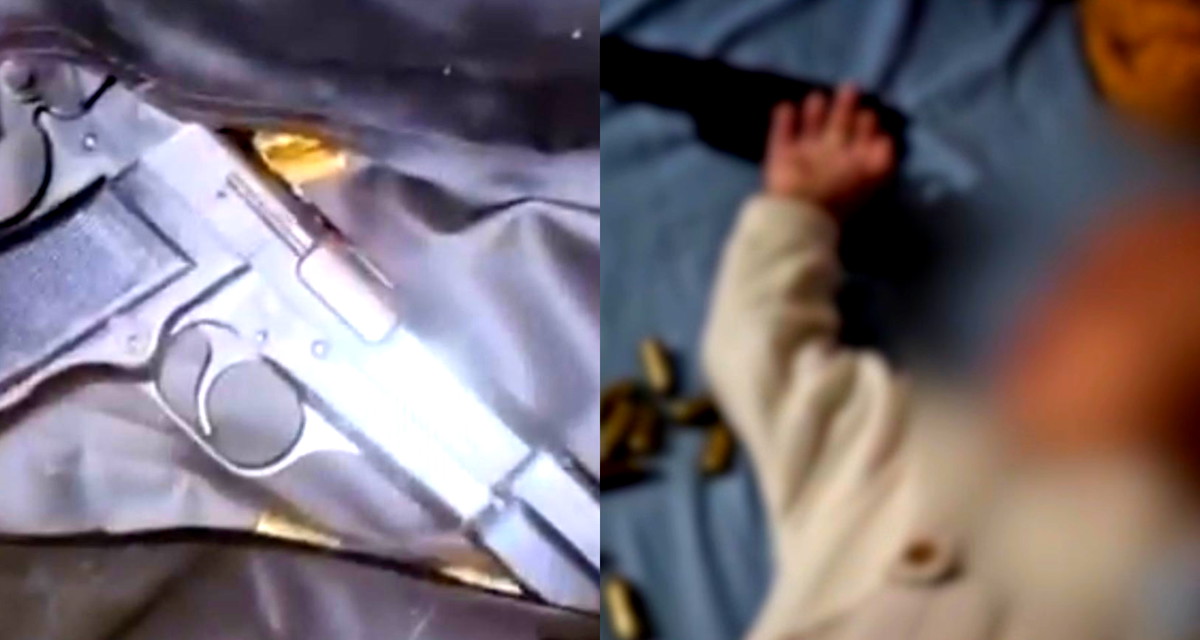 تفاخر بسلاح فوق رأس طفله الرضيع.. اتهام شابين من عرابة بحيازة سلاح وذخيرة