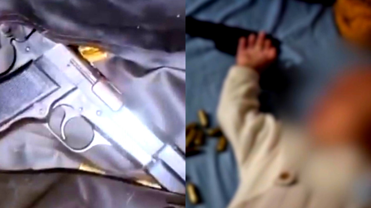 تفاخر بسلاح فوق رأس طفله الرضيع.. اتهام شابين من عرابة بحيازة سلاح وذخيرة