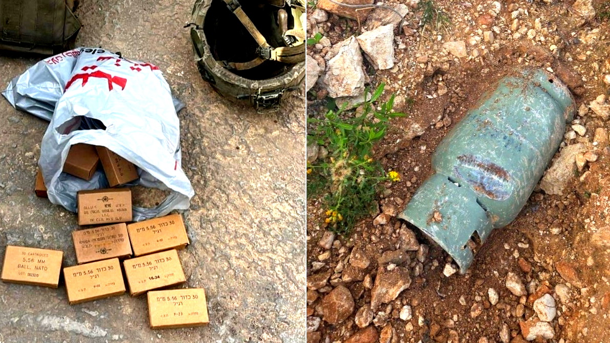 الجيش الإسرائيلي يعلن العثور على عبوات ناسفة ووسائل قتالية خلال عمليات في جنين