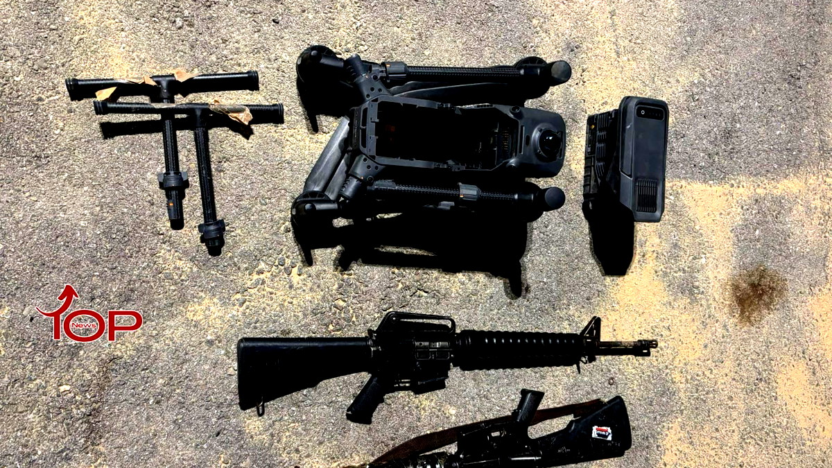 محاولة تهريب أسلحة عبر الحدود المصرية بواسطة طائرة مسيرة 