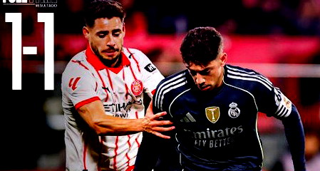 مسلسل التعادلات مستمر.. ريال مدريد يتعثر مجدداً في جيرونا 