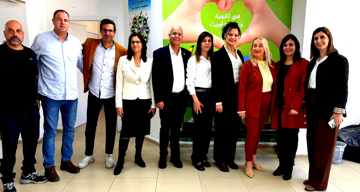 وفد من بلدية الناصرة بزيارة لمدرسة اوريت 