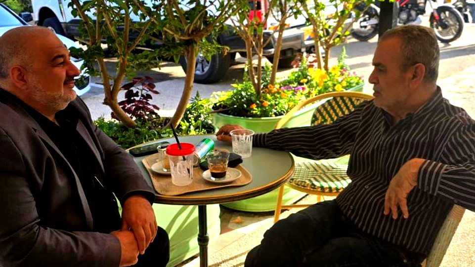 لقاء أول بين جمال زحالقة ومنصور عباس بعد انتخاب زحالقة رئيساً للجنة المتابعة