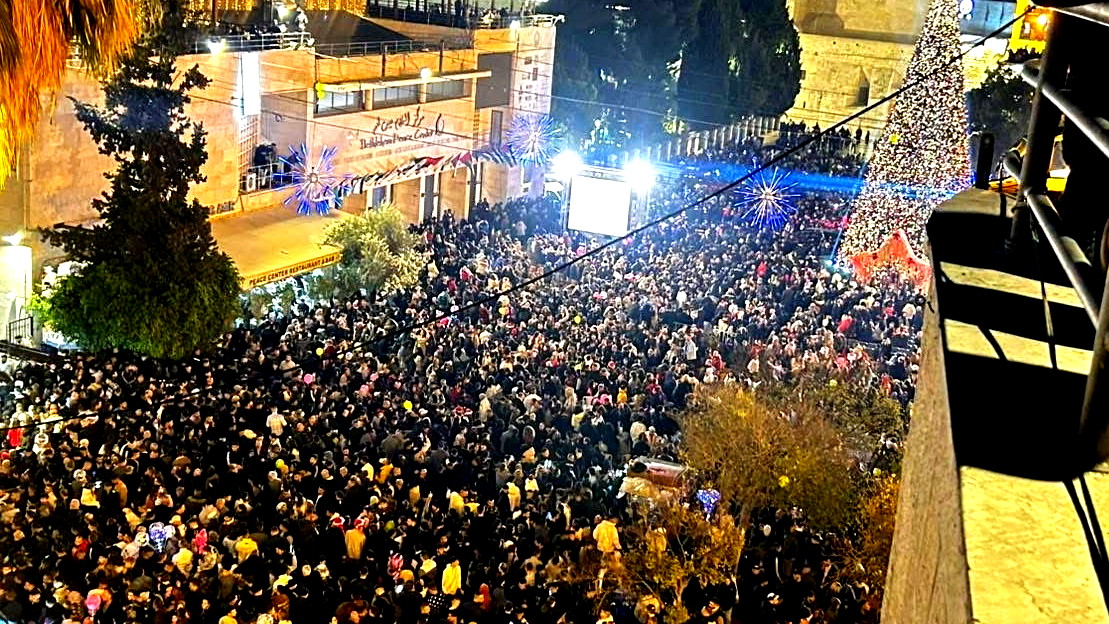 إضاءة شجرة الميلاد في بيت لحم لأول مرة منذ عامين