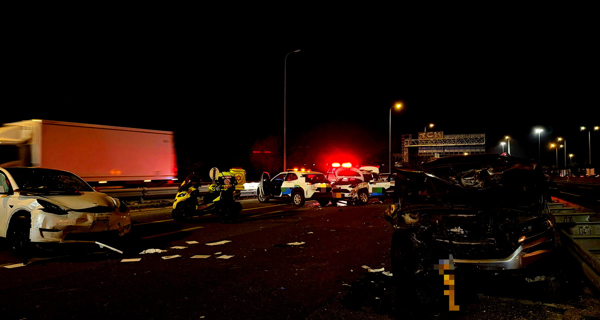 إصابة 7 أشخاص بينهم شاب بحالة خطيرة إثر حادث طرق قرب مفرق بار إيلان 