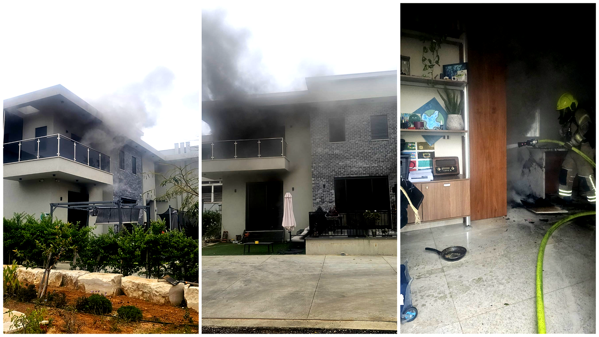 كفر قرع: 3 اصابات جراء حريق في مبنى سكني 