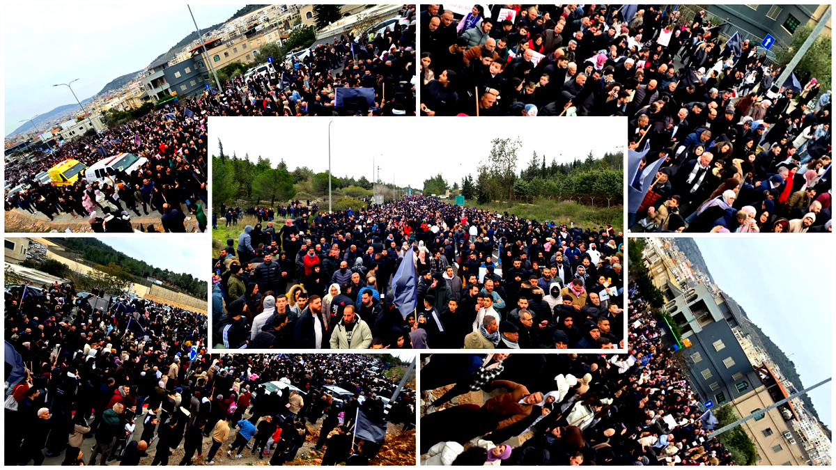 في واحدة من أضخم المظاهرات منذ هبة الكرامة - اكثر من 50 الف شخص تظاهروا في سخنين ضد العنف والجريمة