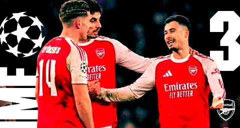 أرسنال يحافظ على سجله المثالي بانتصار جديد على كايرات في دوري الأبطال 