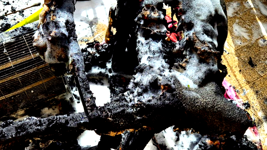 دفاية اسلاك تؤدي الى حريق كبير في شقة سكنية بحيفا