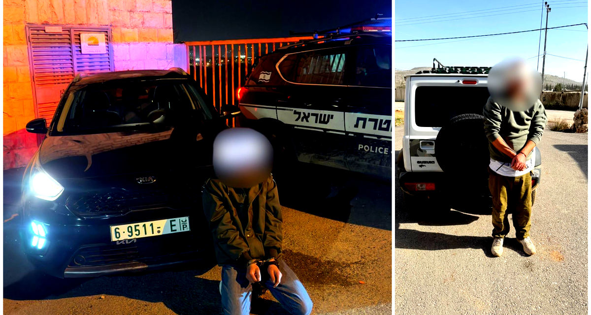 ضبط فلسطيني لم يسبق له الحصول على رخصة قيادة , يقود سيارة مرتدياً زيّاً عسكرياً إسرائيلياً في الضفة  