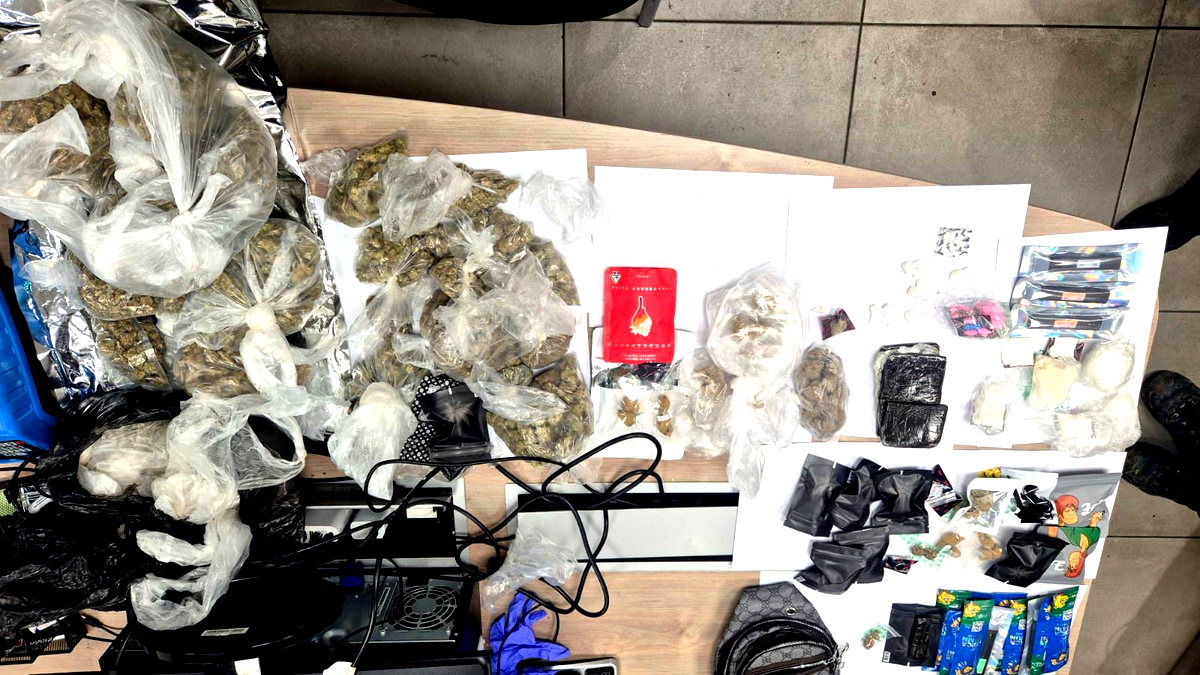 ضبط كمية تجارية من أنواع مختلفة من المخدرات في يركا 