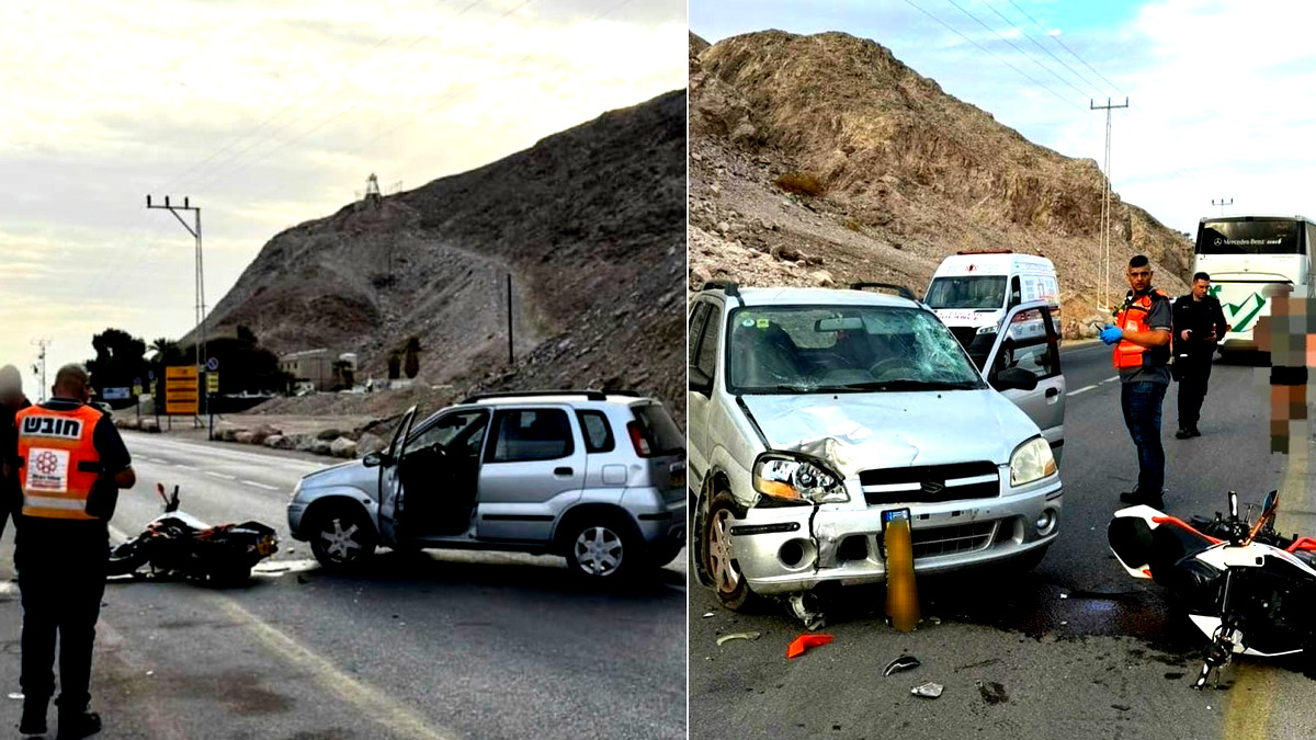 ايلات: إصابة خطيرة لشابة إثر حادث سير بين دراجة نارية ومركبة