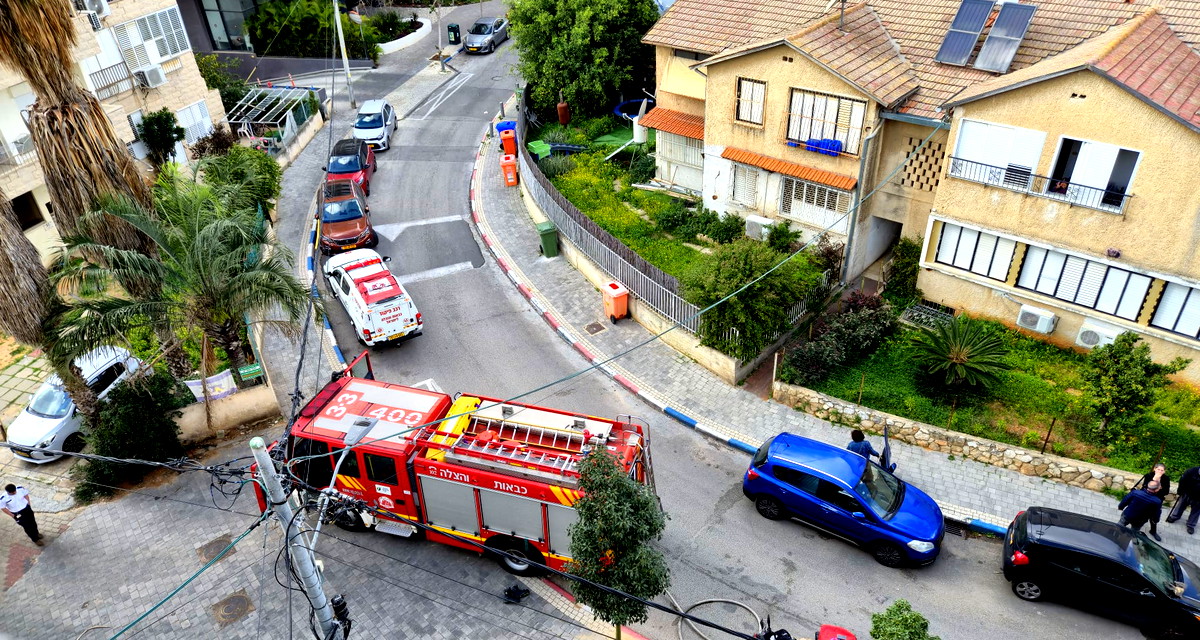 رمات غان: حريق شقة في مبنى سكني مكون من ثلاثة طوابق
