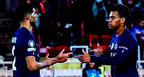 حكيمي ودوي يقودان ريمونتادا باريس أمام موناكو بدوري الأبطال 