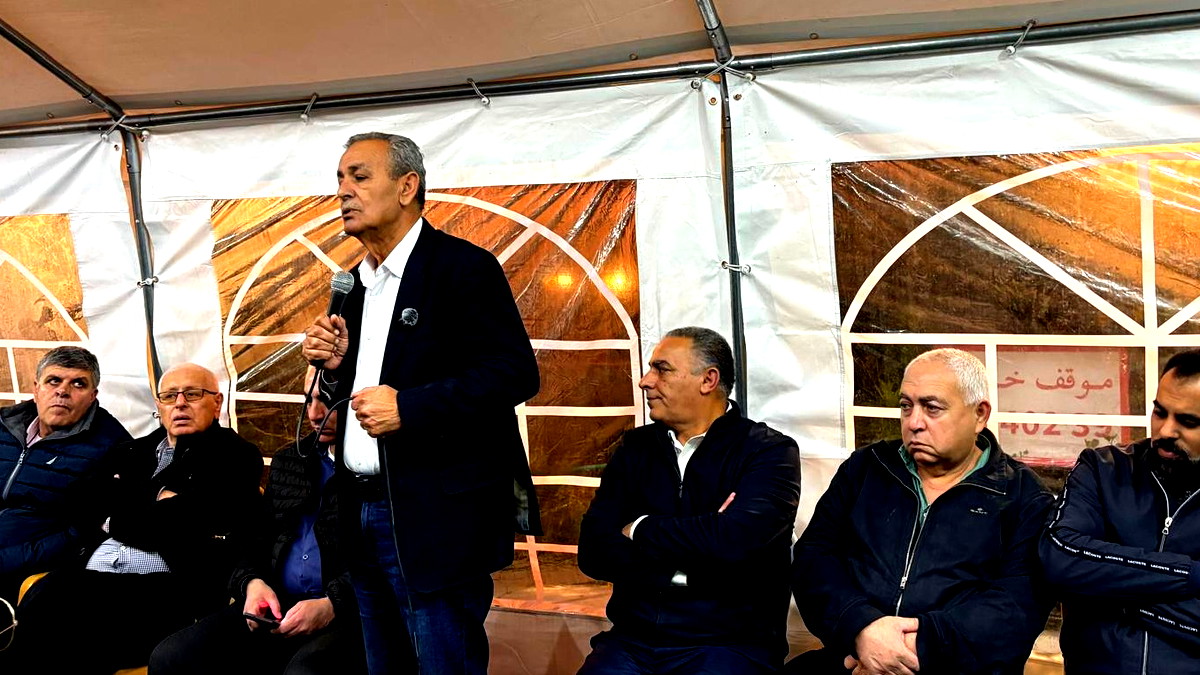 بلدية كفرقرع: حضور حاشد وموقف موحّد في خيمة الاعتصام لمكافحة ظواهر الجريمه والعنف بوادي عاره